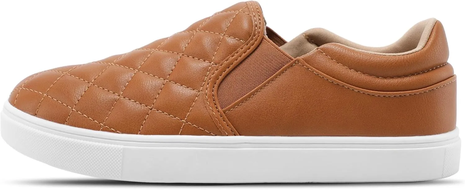 STQ Slip On Shoes for Women Fashion Sneakers Elees Quilted 2.0 Comfort Casual Fall Loafers