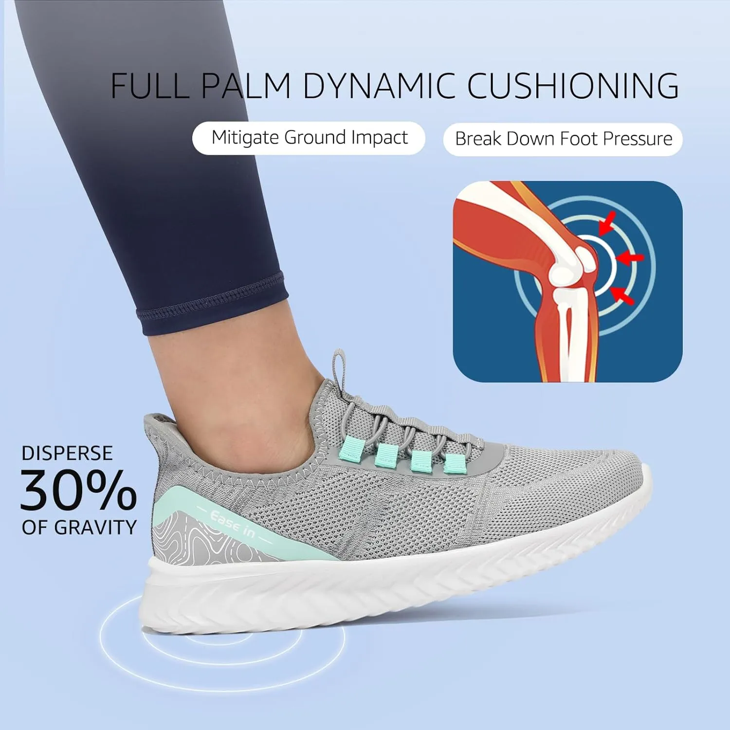 STQ Slip On Shoes Women Orthopedic Walking Sneakers Lightweight Ladies Pregnancy Maternity Tennis Shoes for Plantar Fasciitis Relief