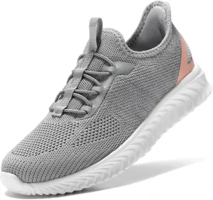 STQ Walking Shoes Women Wide Toe Box Slip on Sneakers with Maternity