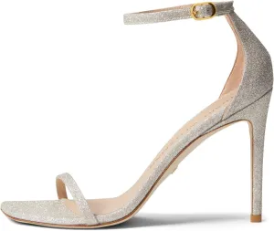 Stuart Weitzman Women's Nudist Curve 100 Patent Sandals