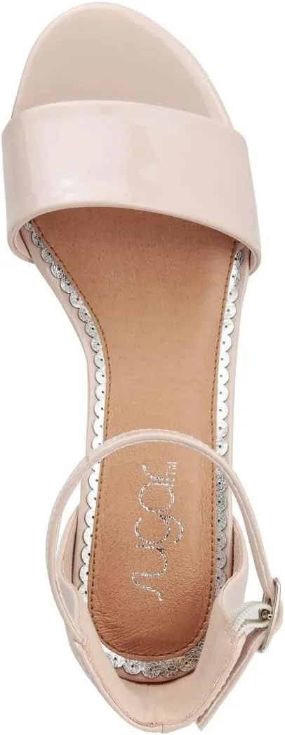 Sugar Women's Block Heel Sandals – Open Toe, Ankle Strap, Comfortable Dress Shoes for Weddings & Casual Wear