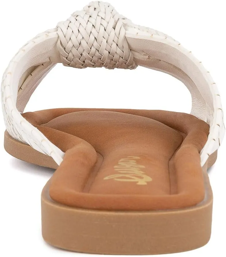 Sugar Women's Slide Sandals – Stylish Slip-On Flats for Casual, Dressy, Beach, or Pool Wear