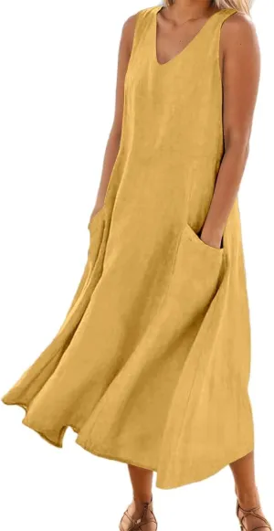 Summer Maxi Dresses for Women 2025 Sexy Boho Layerd Long Dress Casual Sleeveless Maxi Sundress Ruffle Beach Dresses