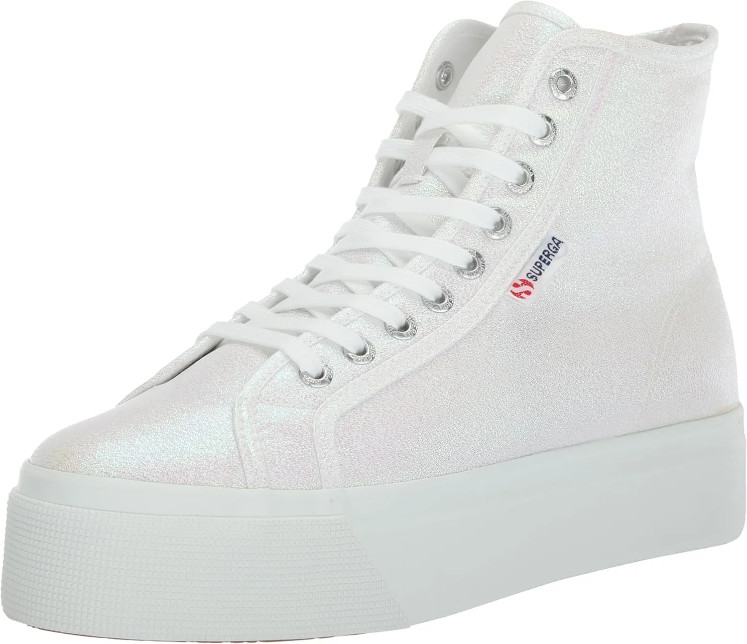 Superga Women's 2708 Hi Top Lame Sneaker