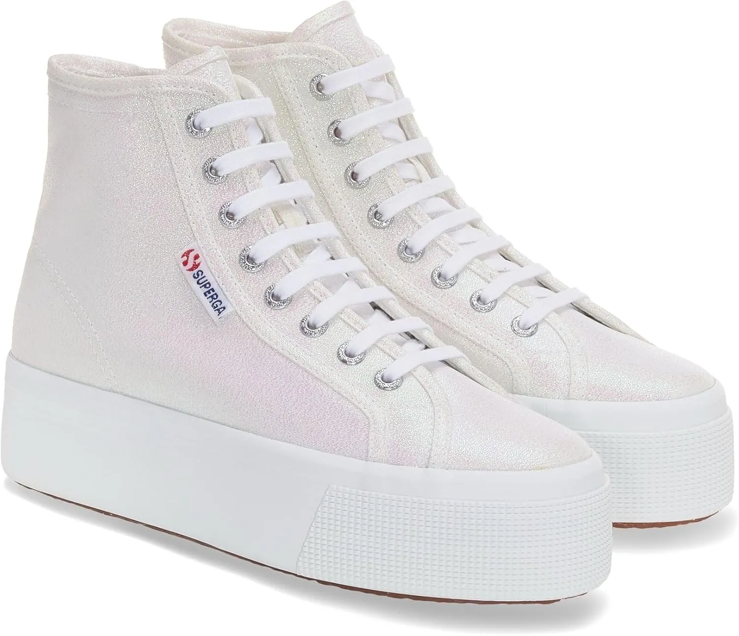 Superga Women's 2708 Hi Top Lame Sneaker