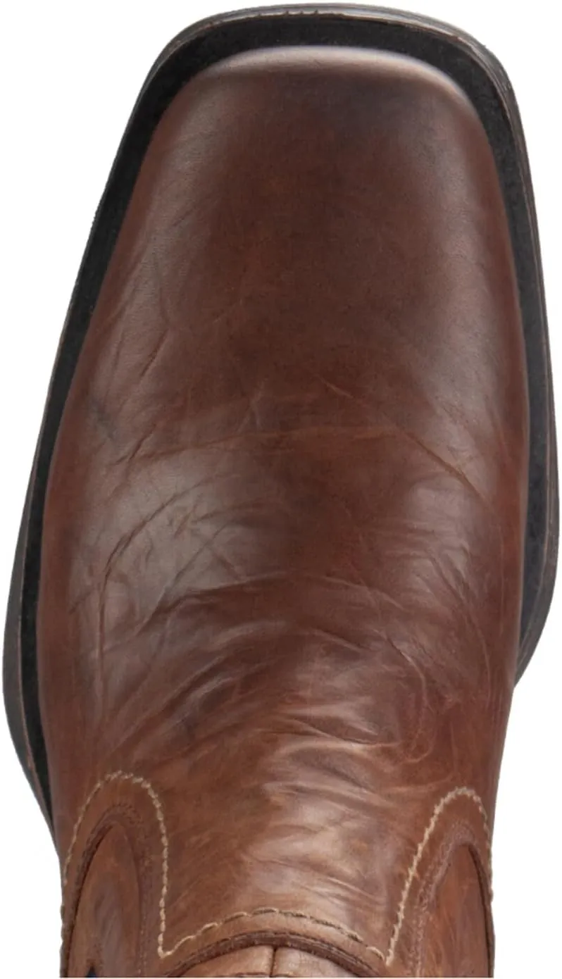 SUREWAY Mens Western Chelsea Cowboy Boots for Men Square Toe,All-Weather Rugged Slip-On Work/Casual/Dress Boots Shoes for Men,Built for Comfort & Durability