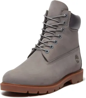 Timberland Mens 6" classic Lugged Sole Leather Combat & Lace-Up Boots
