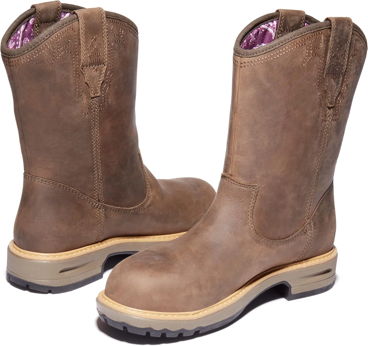 Timberland Women's Ashlar Pull on Alloy Safety Toe Waterproof Work Boot
