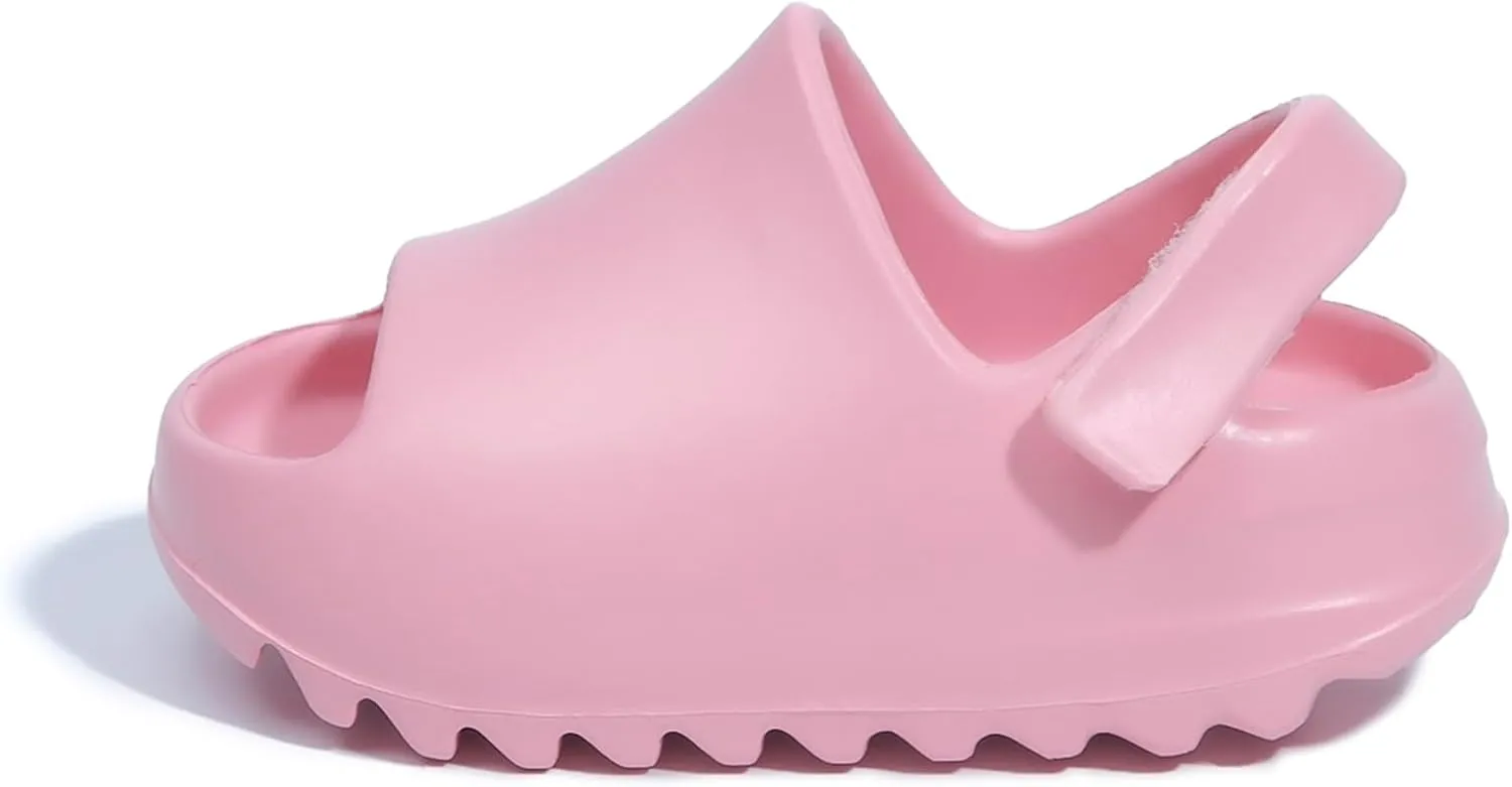 Toddler Little Kids Slides Sandals Summer Slip-On Sandals Beach Pool Anti-slip Slippers for Kids Girls Water Shoes Indoor Outdoor Lightweight Sandals for Boys Toddler Strap Slides Sandals