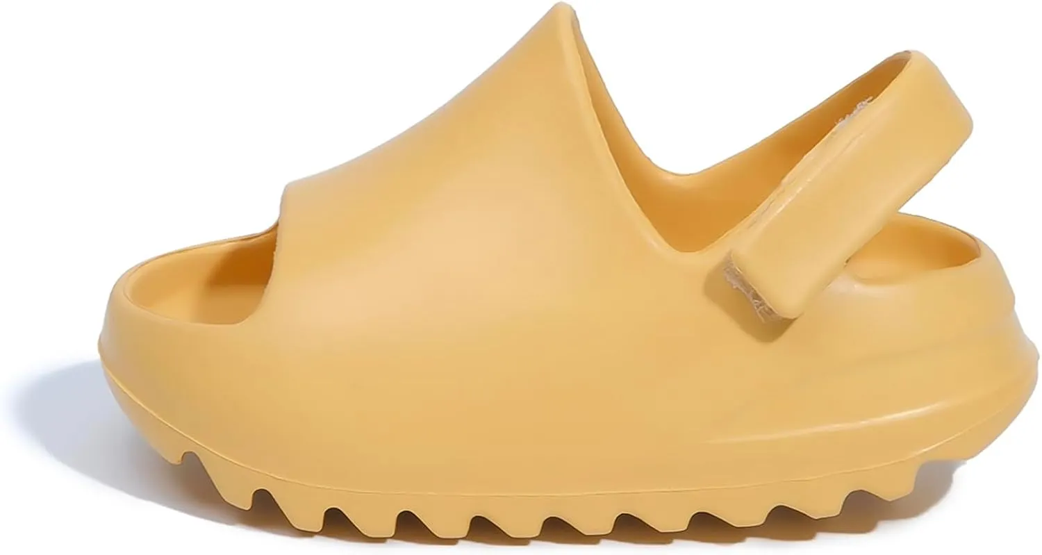 Toddler Little Kids Slides Sandals Summer Slip-On Sandals Beach Pool Anti-slip Slippers for Kids Girls Water Shoes Indoor Outdoor Lightweight Sandals for Boys Toddler Strap Slides Sandals