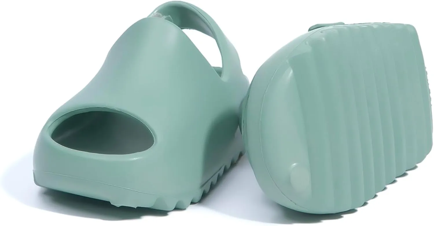 Toddler Little Kids Slides Sandals Summer Slip-On Sandals Beach Pool Anti-slip Slippers for Kids Girls Water Shoes Indoor Outdoor Lightweight Sandals for Boys Toddler Strap Slides Sandals