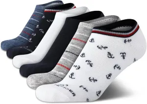 Tommy Hilfiger Womens No Show Socks - 6 Pack Soft Cotton Blend Low Cut Liner Socks for Sneakers, Loafers, Flats (Size: 4-10)