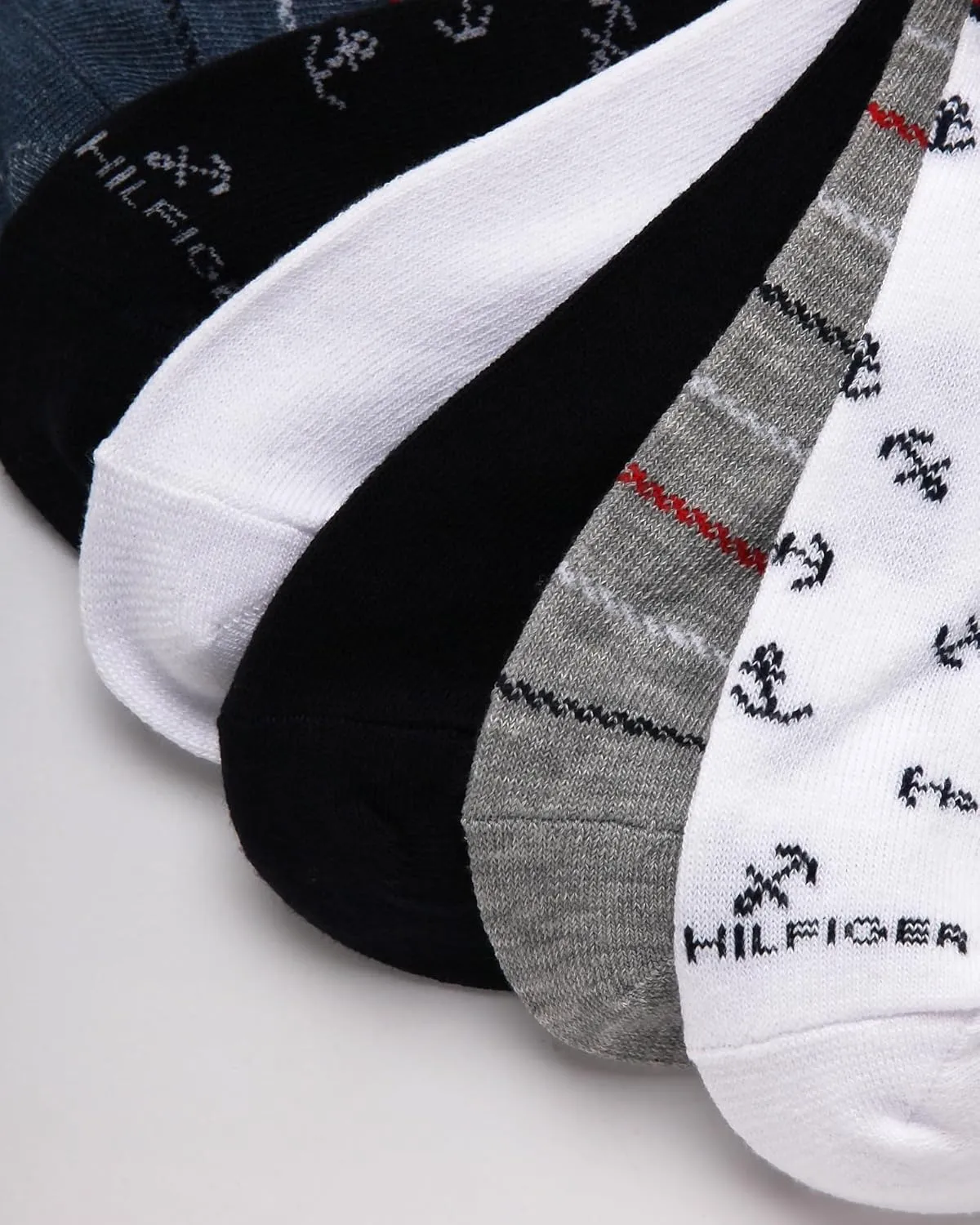 Tommy Hilfiger Womens No Show Socks - 6 Pack Soft Cotton Blend Low Cut Liner Socks for Sneakers, Loafers, Flats (Size: 4-10)