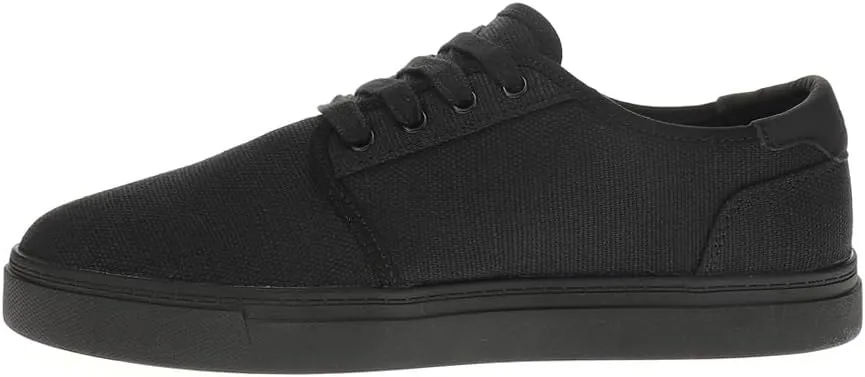 TOMS Mens Carlo 2.0 Canvas Lace Up Sneakers Shoes Casual - Black