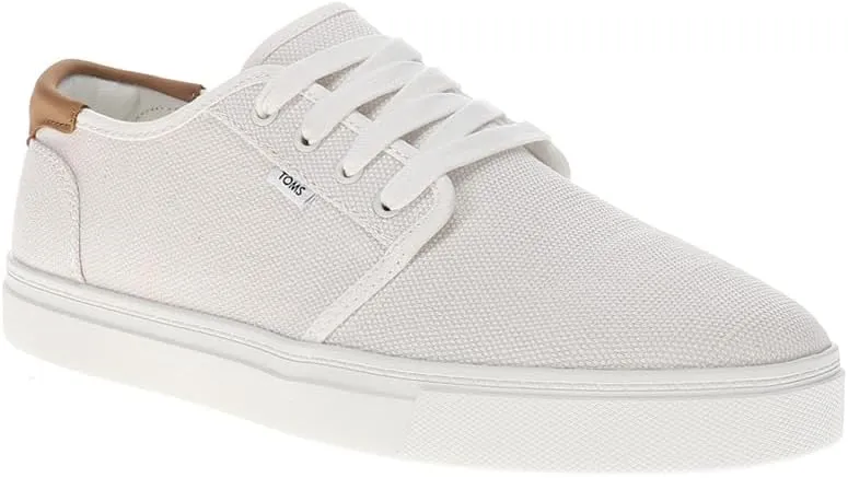 TOMS Mens Carlo 2.0 Canvas Lace Up Sneakers Shoes Casual - Black