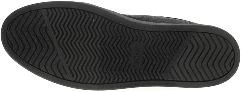 TOMS Mens Carlo 2.0 Canvas Lace Up Sneakers Shoes Casual - Black