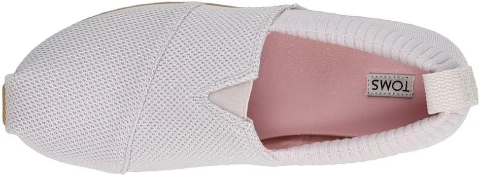 TOMS Womens Alpargata Resident Slip On Sneakers Shoes Casual - White