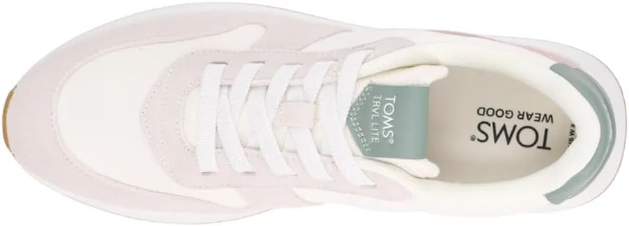 TOMS Womens Trvl Lite Retro Lace Up Sneakers Shoes Casual - Off White
