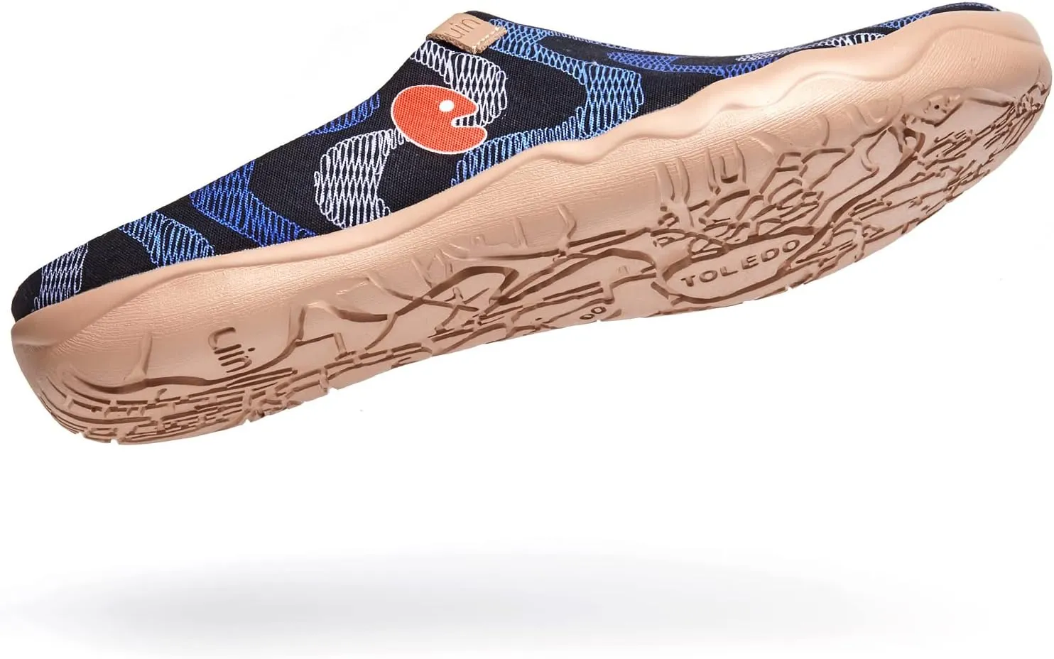 UIN Men's Painted Slipper Lightweight Comfort Mules Walking Casual Household Slip Ons Art Travel Shoes Malaga