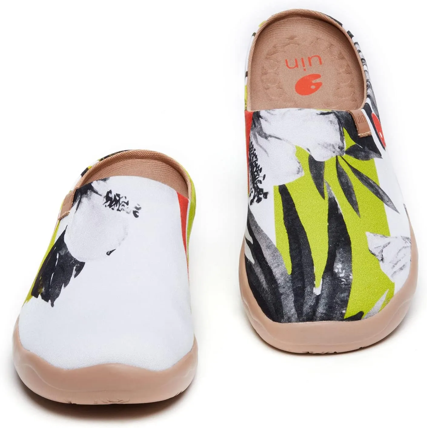 UIN Men's Painted Slipper Lightweight Comfort Mules Walking Casual Household Slip Ons Art Travel Shoes Malaga