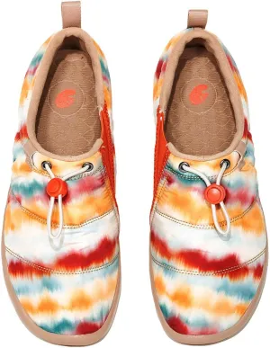UIN Women's Camping Walking Travel Shoes Casual Slip On Loafers Lightweight Art Painted Fashion Sneaker Toledo Series