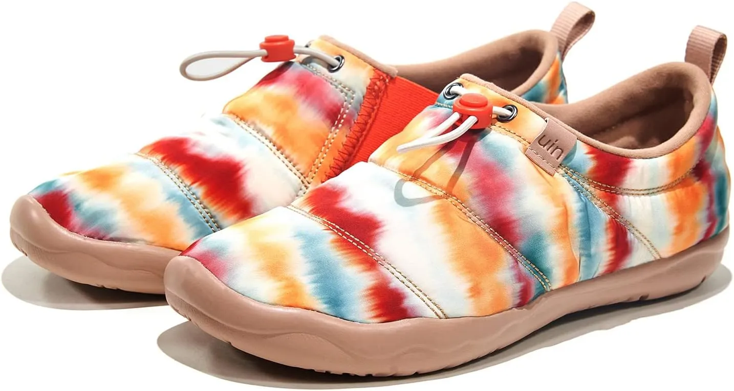 UIN Women's Camping Walking Travel Shoes Casual Slip On Loafers Lightweight Art Painted Fashion Sneaker Toledo Series