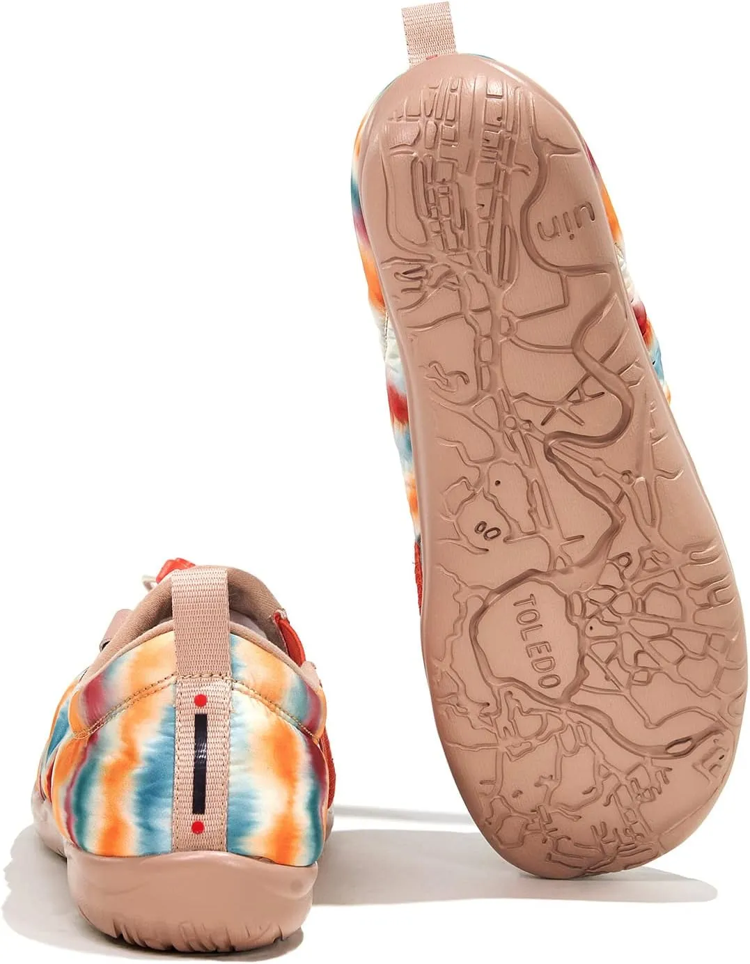 UIN Women's Camping Walking Travel Shoes Casual Slip On Loafers Lightweight Art Painted Fashion Sneaker Toledo Series