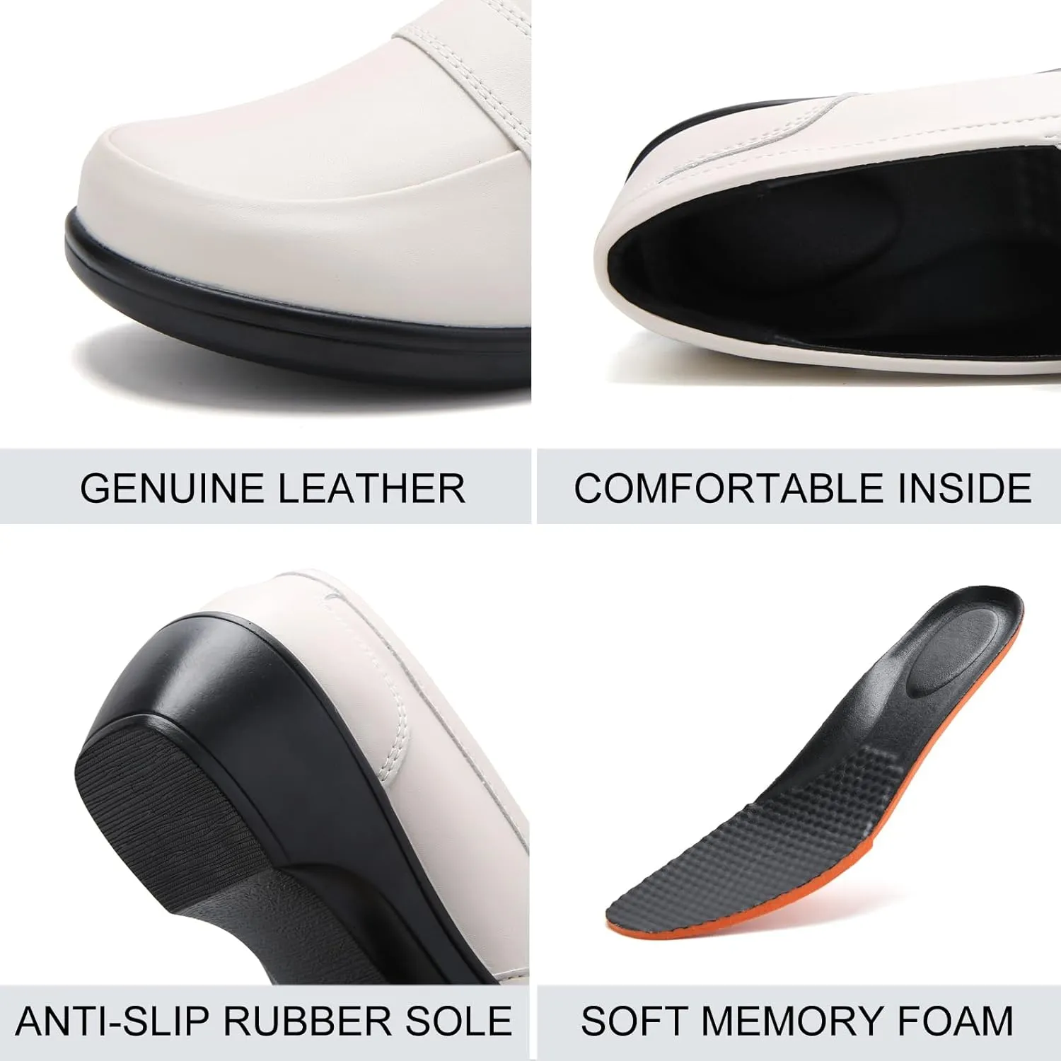 UZB Orthopedic Loafers for Women Dress Shoes Low Heel Slip On Shoes Business Casual Work Office Dressy Shoes