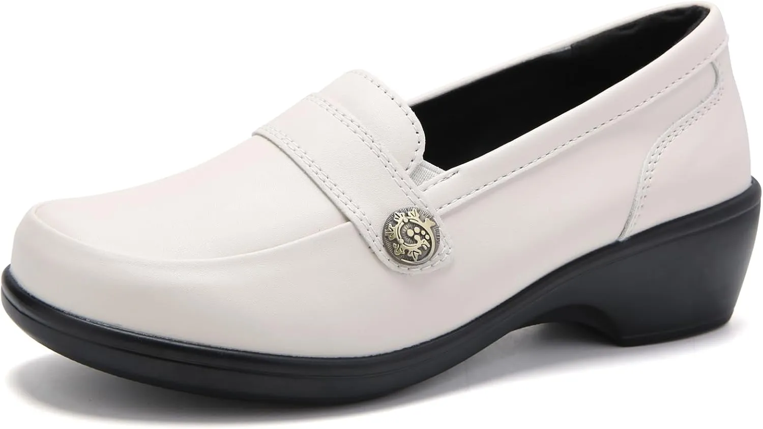 UZB Orthopedic Loafers for Women Dress Shoes Low Heel Slip On Shoes Business Casual Work Office Dressy Shoes