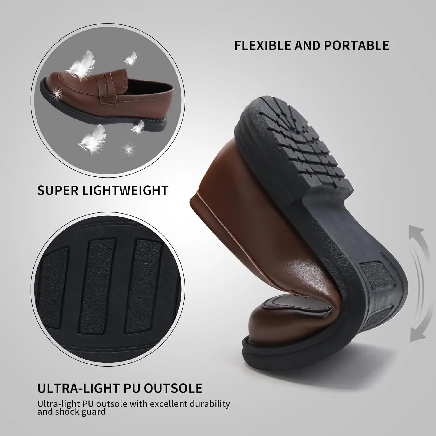 UZB Orthopedic Loafers for Women Slip on Shoes Memory Foam Dress Business Casual Shoe