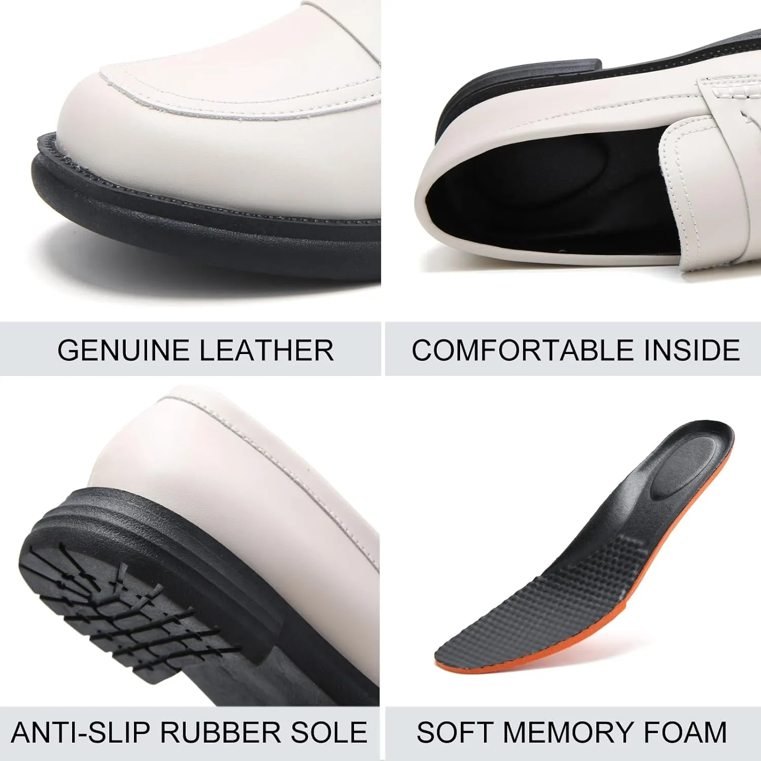 UZB Orthopedic Loafers for Women Slip on Shoes Memory Foam Dress Business Casual Shoe