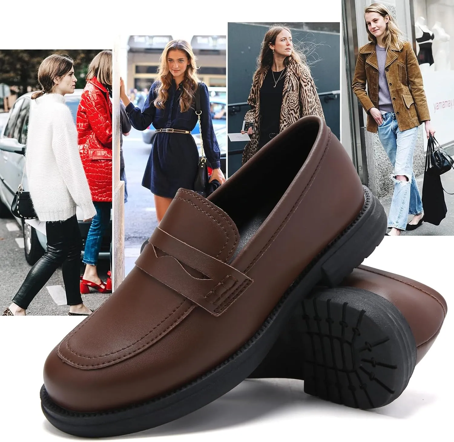 UZB Orthopedic Loafers for Women Slip on Shoes Memory Foam Dress Business Casual Shoe