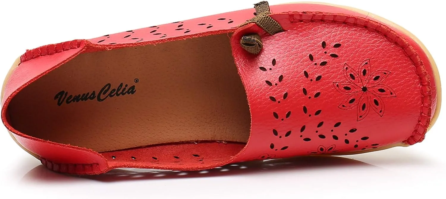 VenusCelia Women's Comfort Walking Cute Flat Loafer
