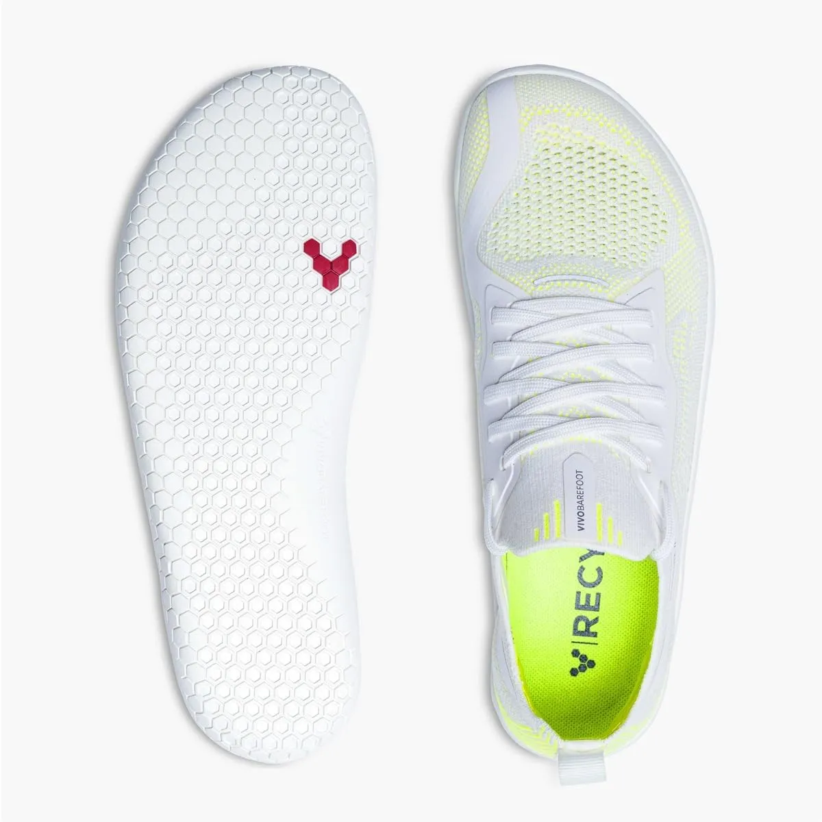 Vivobarefoot Primus Lite Knit Mens Barefoot Shoes | Build Strength, Balance & Mobility | Lightweight for Training & Running | Wide Fit Grounding Shoes | Flexible Knit