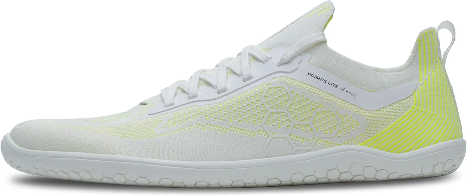 Vivobarefoot Primus Lite Knit Mens Barefoot Shoes | Build Strength, Balance & Mobility | Lightweight for Training & Running | Wide Fit Grounding Shoes | Flexible Knit