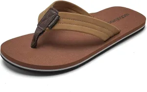 WateLves Mens-Flip-Flops-Thong-Sandals-with-Arch-Support Lightweight-Water-Shoes Open-Toe Comfort Summer-Beach-Slippers for Pool-Showers-Dorms Indoor-Outdoor