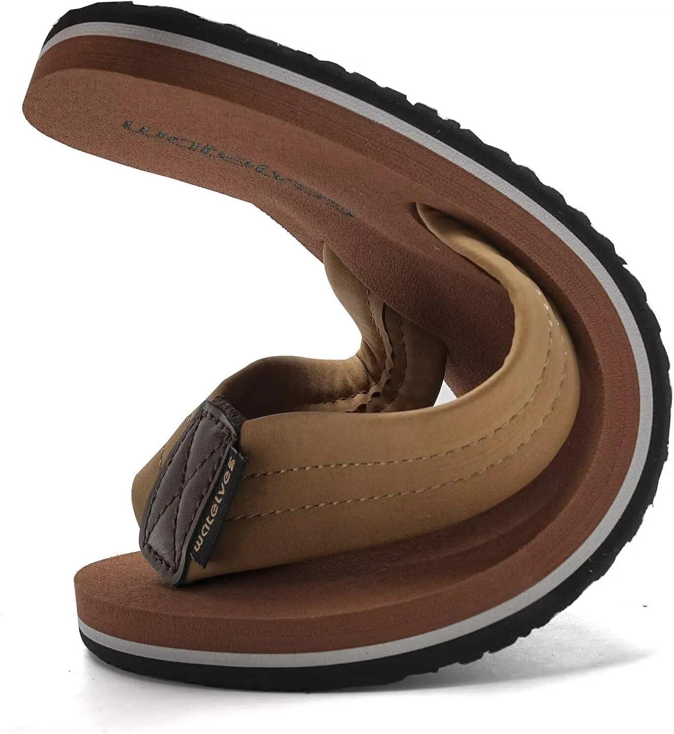 WateLves Mens-Flip-Flops-Thong-Sandals-with-Arch-Support Lightweight-Water-Shoes Open-Toe Comfort Summer-Beach-Slippers for Pool-Showers-Dorms Indoor-Outdoor
