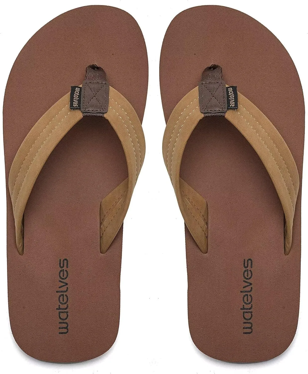 WateLves Mens-Flip-Flops-Thong-Sandals-with-Arch-Support Lightweight-Water-Shoes Open-Toe Comfort Summer-Beach-Slippers for Pool-Showers-Dorms Indoor-Outdoor