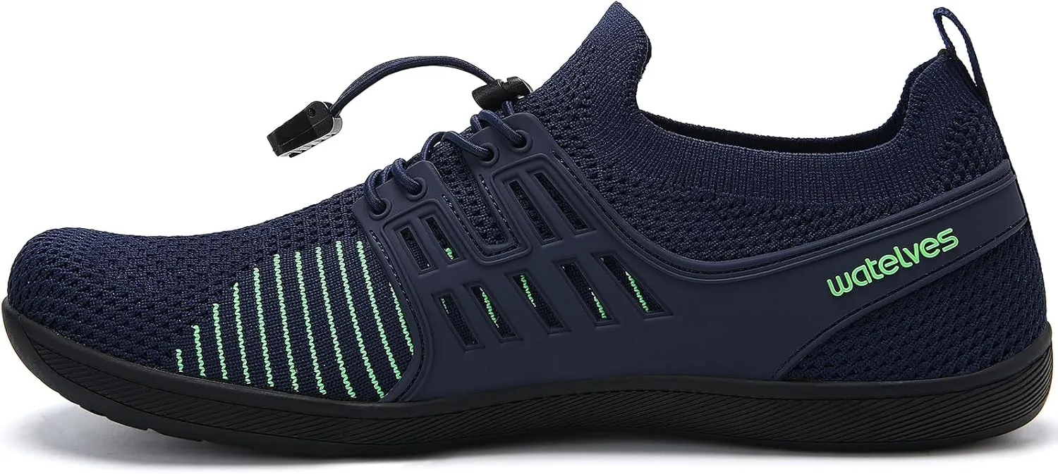 WateLves Wide Water Shoes Womens Mens Barefoot Zero Drop Shoes Beach Walking Sneakers
