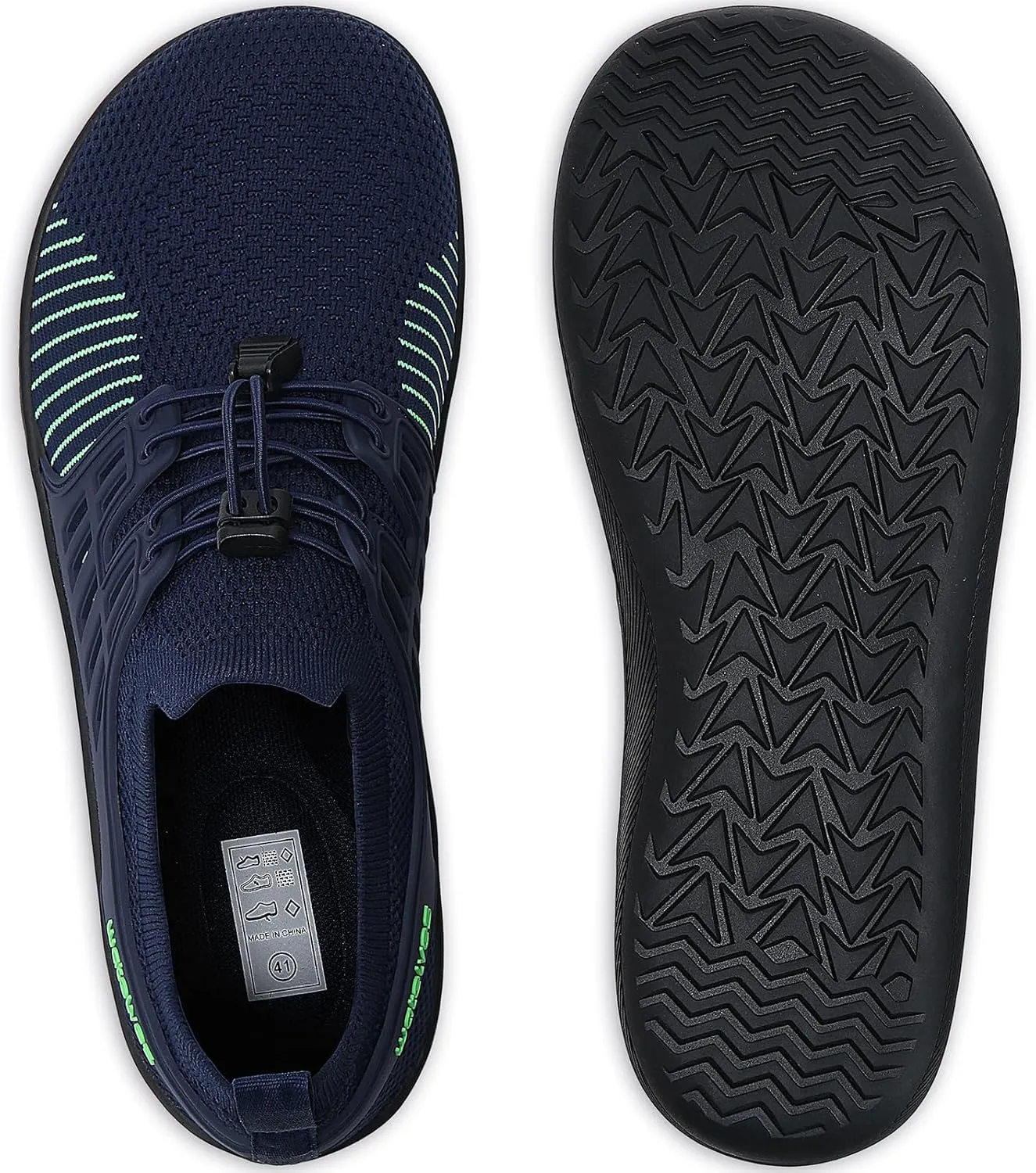 WateLves Wide Water Shoes Womens Mens Barefoot Zero Drop Shoes Beach Walking Sneakers