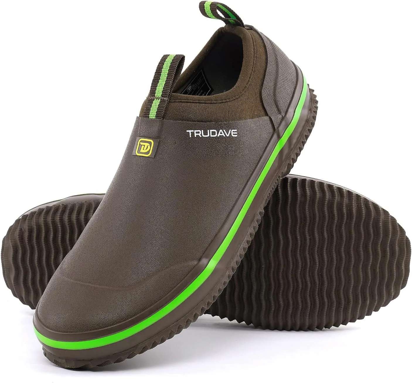 Waterproof Garden Shoes, Men's Rain Boots Women's Slip-On Footwear Rubber Neoprene Camp Booties Unisex Rain Shoe for Gardening, Farming, Car Wash, Lawn Care and Yard Work