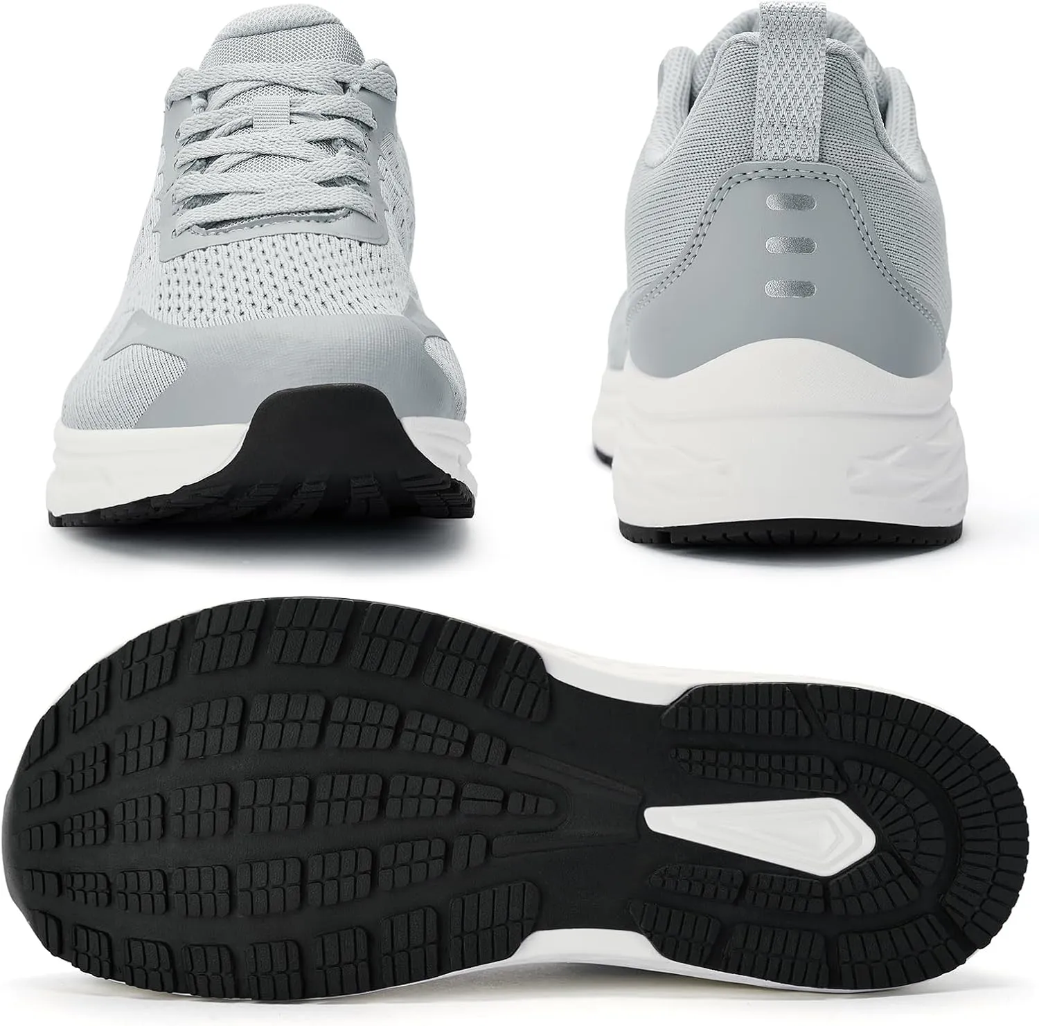 Wide Toe Box Shoes for Men - Wide Width Walking Shoes Comfortable Athletic Running Tennis Jogging Workout Gym Sneakers for Swelling Bunion Plantar Fasciitis Feet Non-Slip Rubber Sole