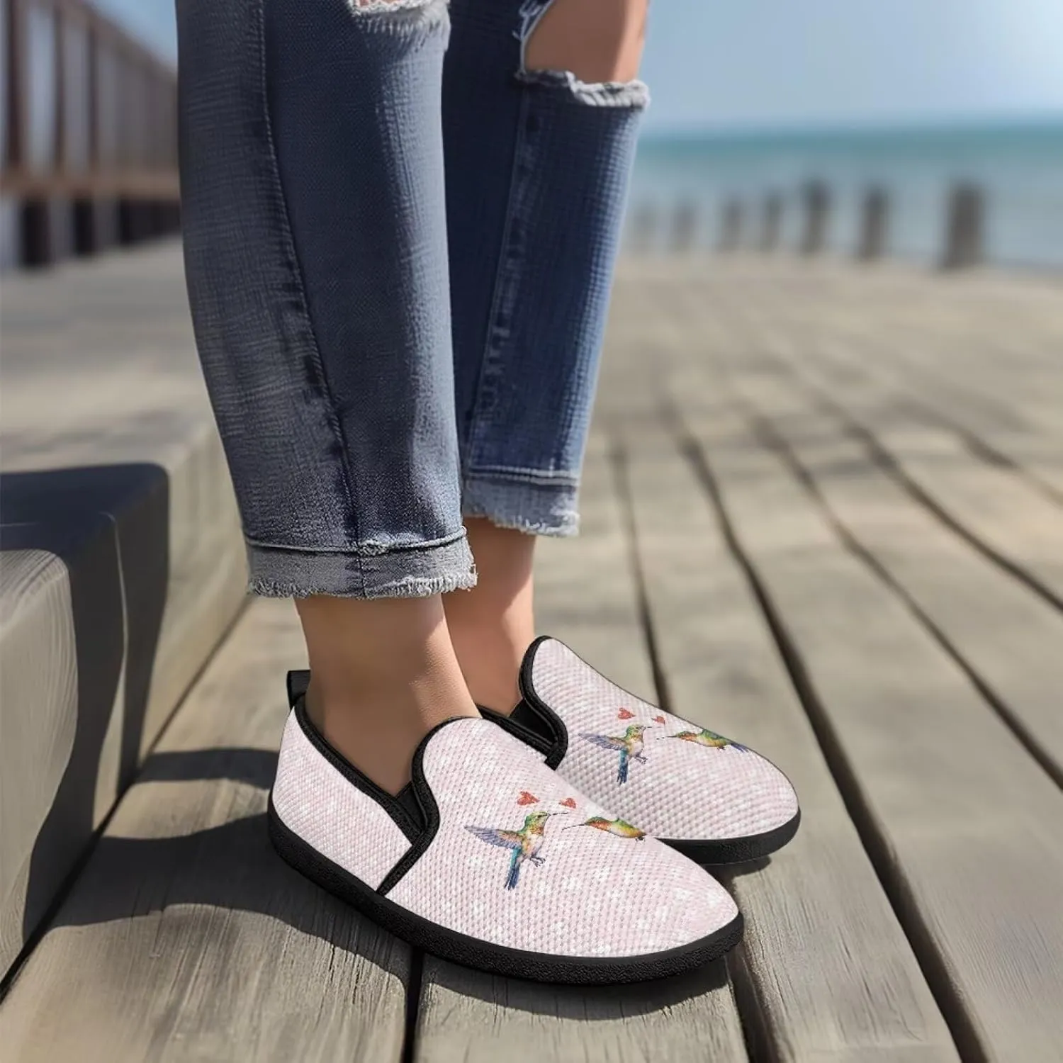 Women Casual Shoes Animals Print Running Sneakers Tennis Walking Casual Loafers US 5.5-10.5