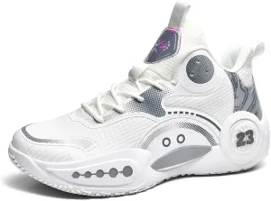 Women Men Basketball Shoes Breathable Non Slip Sneakers Unisex High Top Ultra-Light Fashion Outdoor Sports Shoes