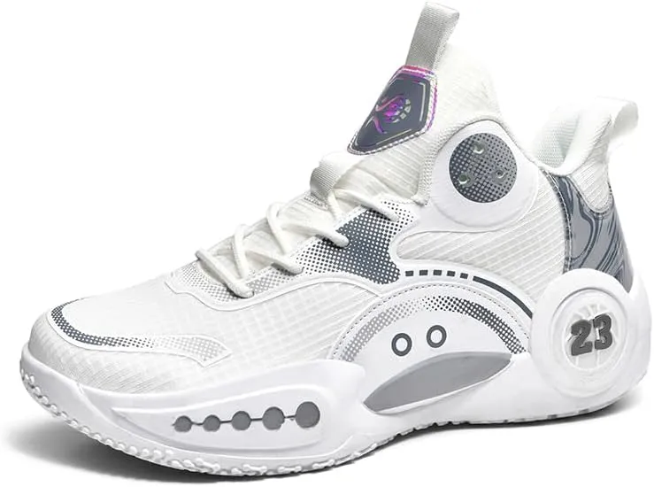 Women Men Basketball Shoes Breathable Non Slip Sneakers Unisex High Top Ultra-Light Fashion Outdoor Sports Shoes
