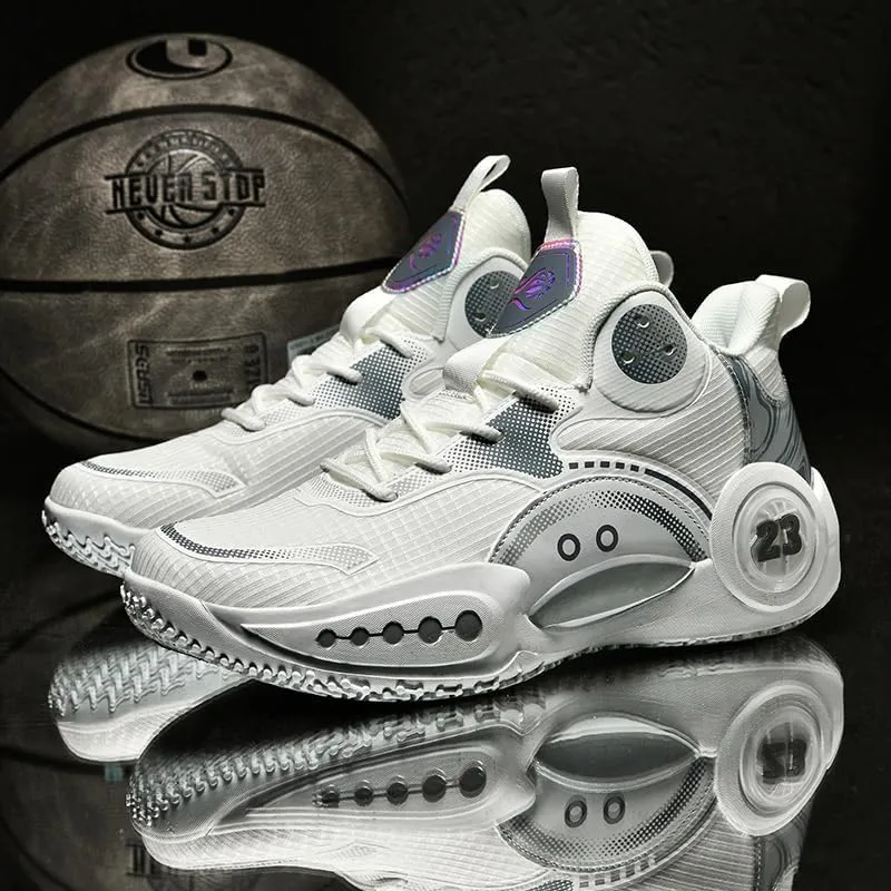 Women Men Basketball Shoes Breathable Non Slip Sneakers Unisex High Top Ultra-Light Fashion Outdoor Sports Shoes