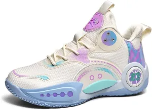 Women Men Basketball Shoes Breathable Non Slip Sneakers Unisex High Top Ultra-Light Fashion Outdoor Sports Shoes