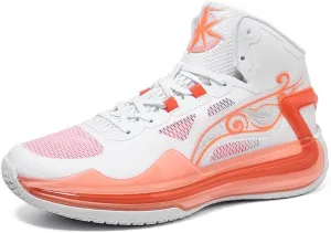Women Men High Top Basketball Shoes Fashion Unisex Outdoor Sneakers Breathable High Rebound Non Slip Basketball Shoes
