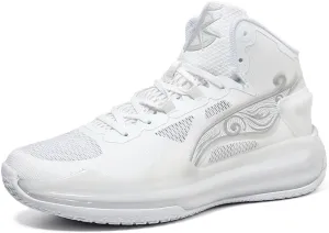 Women Men High Top Basketball Shoes Fashion Unisex Outdoor Sneakers Breathable High Rebound Non Slip Basketball Shoes