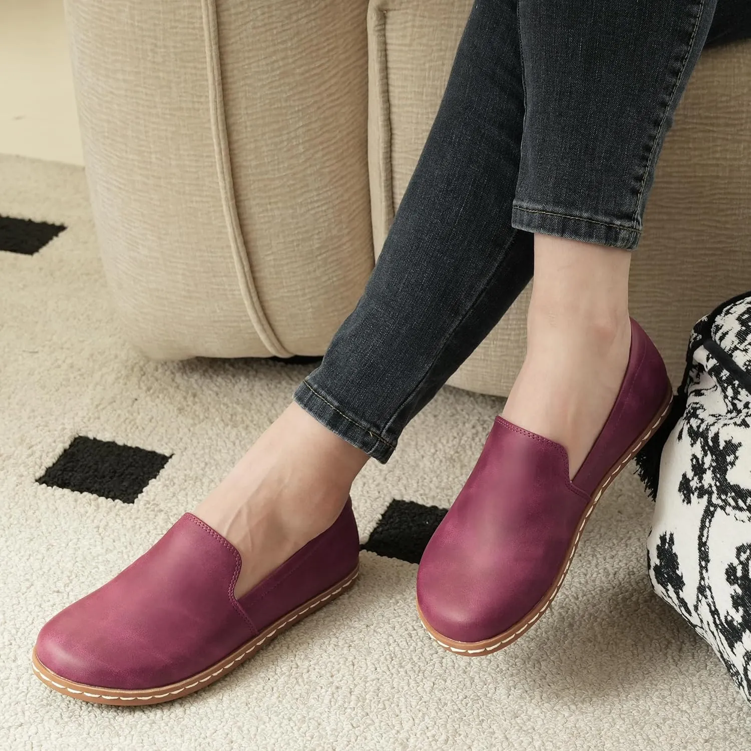 Women Slip-On Barefoot Shoe Comfortable Dress Shoes Loafers